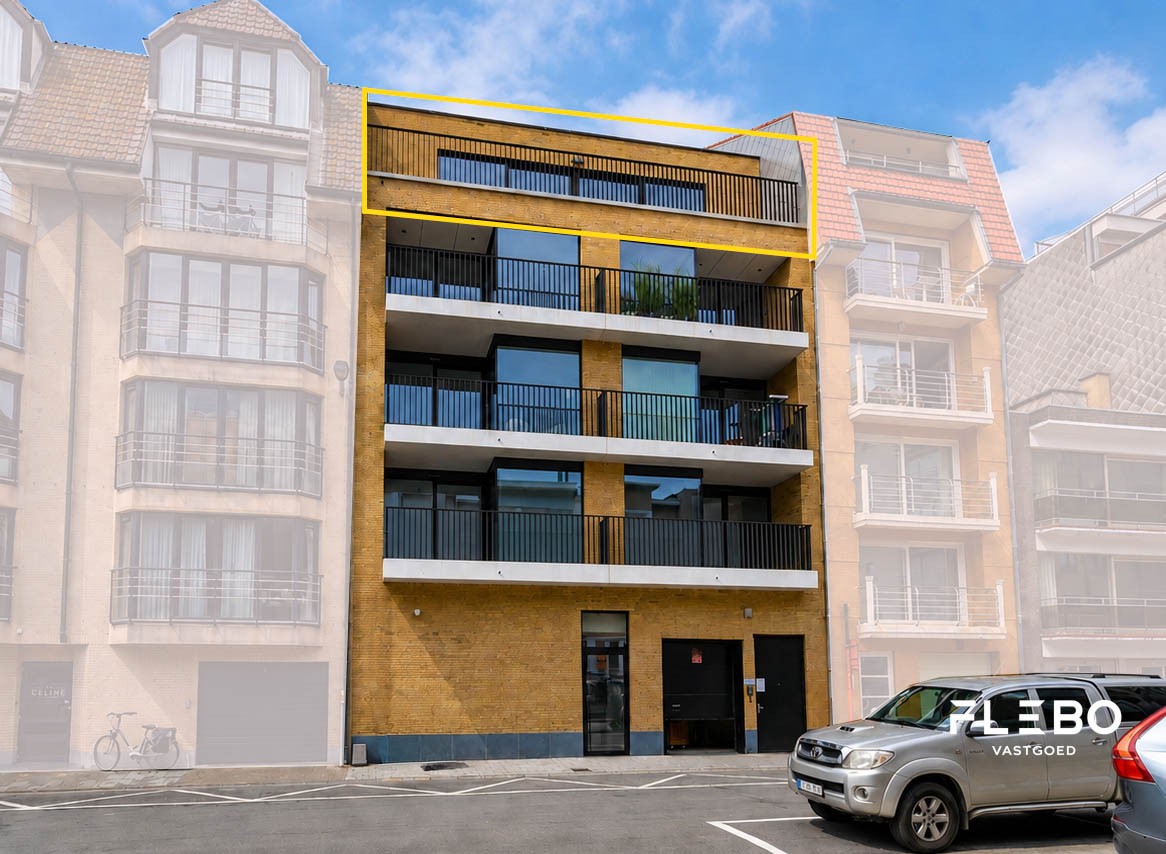 Ruime instapklare penthouse met 3 slaapkamers op 100 meter van de zee in Wenduine!